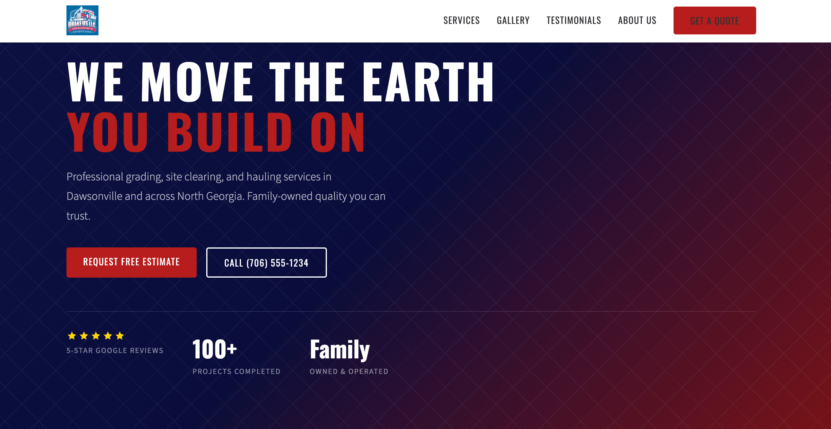 Custom website builder project for Drake US LLC – affordable website development and local business SEO by Red Dirt Web Solutions